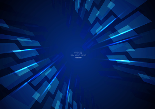 Blue business technology quadrilateral background