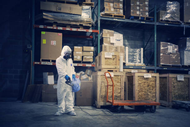 istock Storage disinfection by professional worker pandemic 2020 1271660826