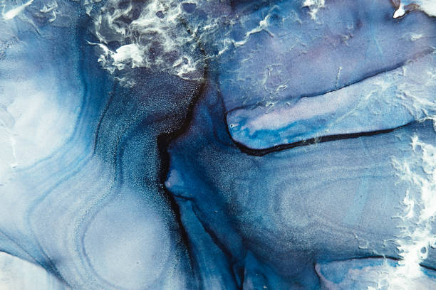 istock blue marble art background alcohol ink water grain 1271663821