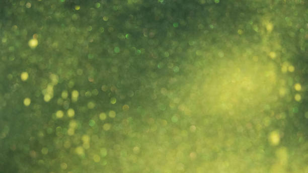 istock Defocused abstract green bokeh lights background 1271665480