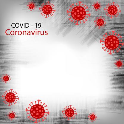 Self illustrated Coronavirus Background.