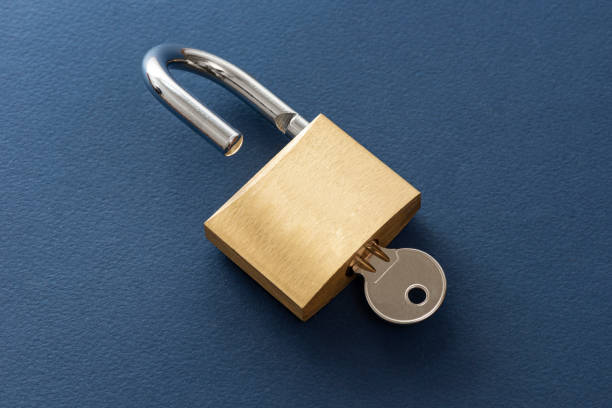 istock Unlocked golden padlock. 1271666566