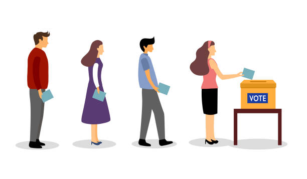 People Putting A Completed Paper Ballot Into A Polling Box Election Day In The Country Voting Flat Vector Illustration Stock Illustration - Download Image Now - iStock People Putting A Completed Paper Ballot Into A Polling Box Election Day In The Country Voting Flat Vector Illustration Stock Illustration - Download Image Now - iStock