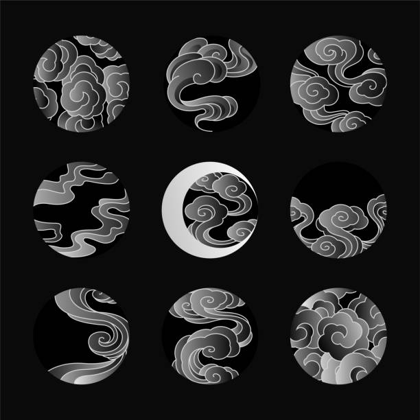 430 Moon And Clouds Tattoo Illustrations & Clip Art - iStock