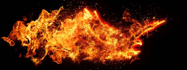 istock 3D illustration of an abstract firebird flaunting the darkness 1271684936