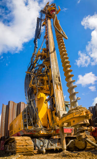 istock Industrial drilling machine at the construction site 1271689291