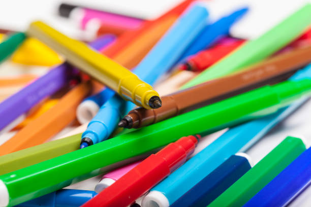 istock Multicolored Felt-Tip Pens isolated on a white background 1271689500