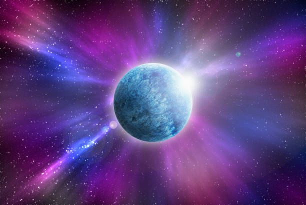 istock Unknown planet from outer space. Space nebula. Cosmic cluster of stars. Outer space background. 3D Illustration 1271690499