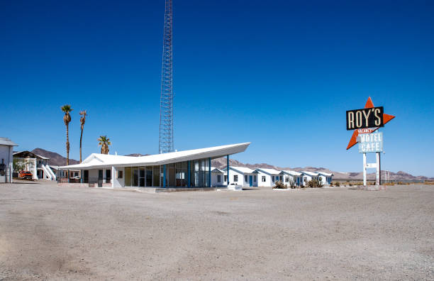 Roy's Motel and Cafe in Amboy, California, USA. August 8, 2007.