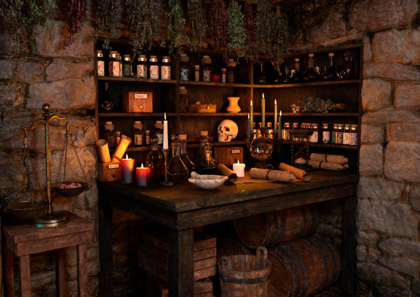 istock 3D illustration medieval fairy tale cottage 1271692658