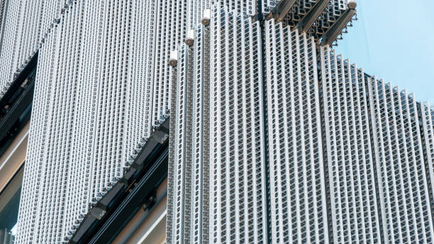 istock Details of a skyscraper from a frog's eye perspective 1271695932