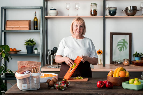 istock Food blogger cooking at kitchen 1271697285