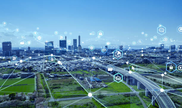 istock Smart city and communication network concept. 5G. IoT (Internet of Things). Telecommunication. 1271697837