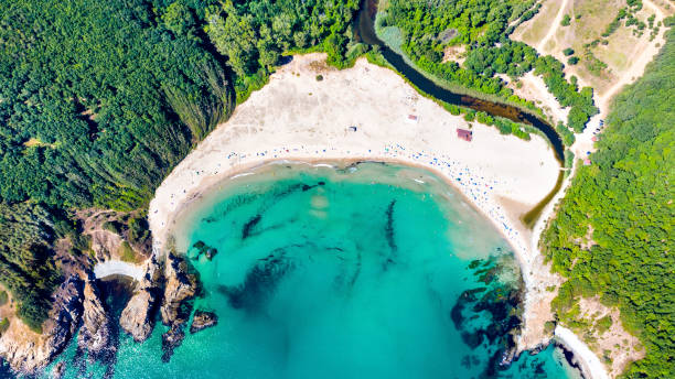 istock Silistar turquoise beach, Bulgaria coastline Black Sea 1271699121
