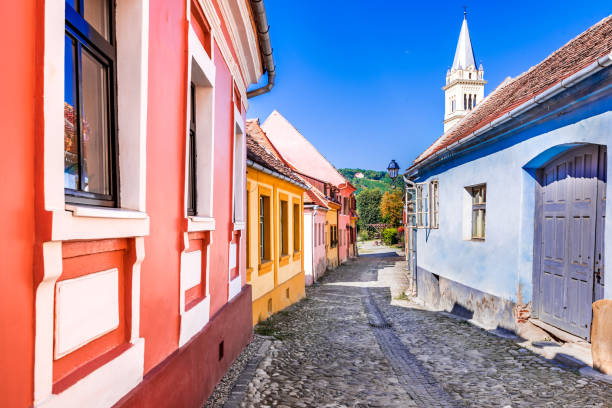 istock Sighisoara, Romania - Transylvania medieval city 1271699178