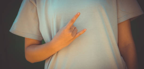 istock A woman's hand makes a gesture with her hand and fingers 1271699215