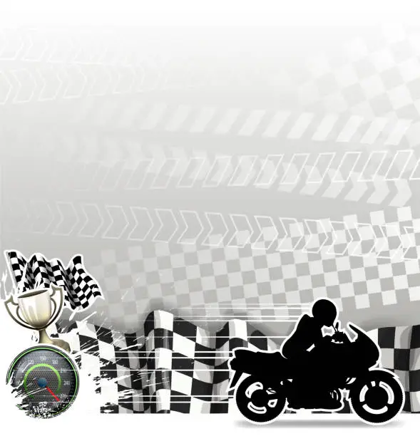 Vector illustration of motorcycle racing