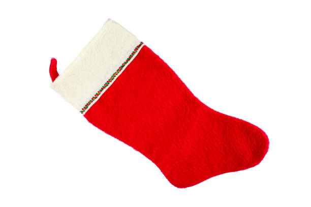 istock red and white christmas sock on isolated background 1271707221