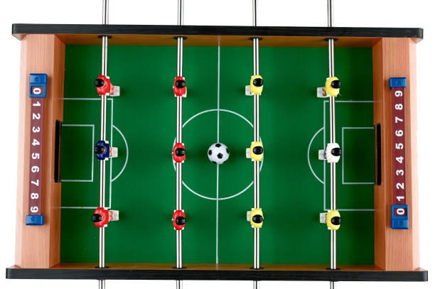 istock mini football on isolated background, top view 1271707669
