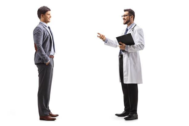 istock Professional young man and a doctor having a coversation 1271713354