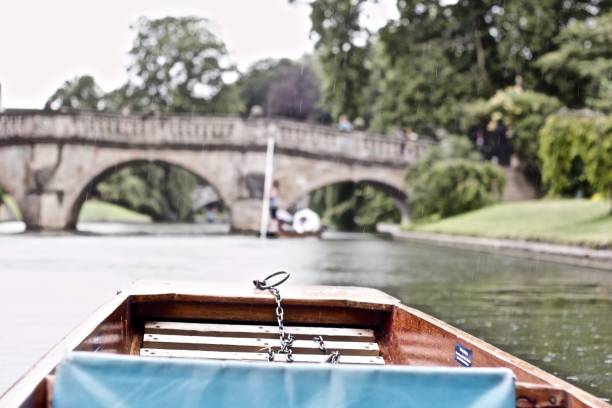 Punting in Cambridge in the rain