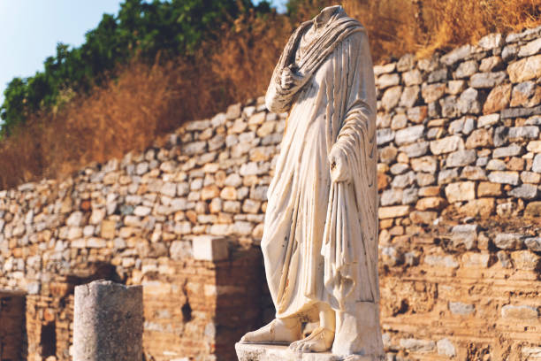 istock Ancient ruins in Ephesus Turkey - archeology background 1271724362