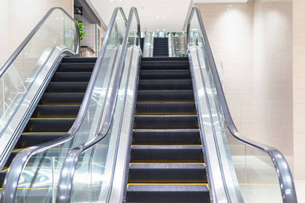 istock Modern escalator in a shopping mall 1271738724