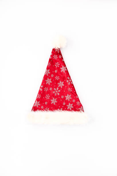 istock Santa Claus hat. Flat lay, top view Christmas concept 1271741992
