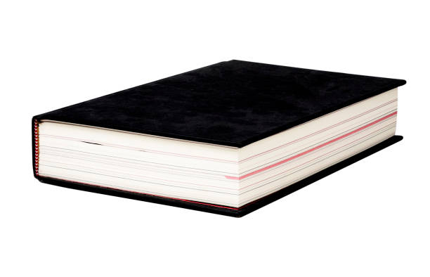 istock Isolated of black cover book on white background with clipping path. 1271744543