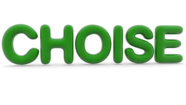 istock Choice concept in green color 1271745066
