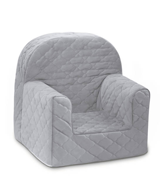 istock Child grey velvet sofa edge on 1271745192