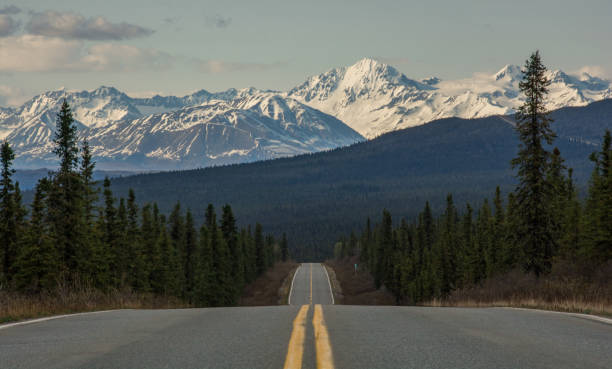 istock Rural highway through Alaska 1271747952