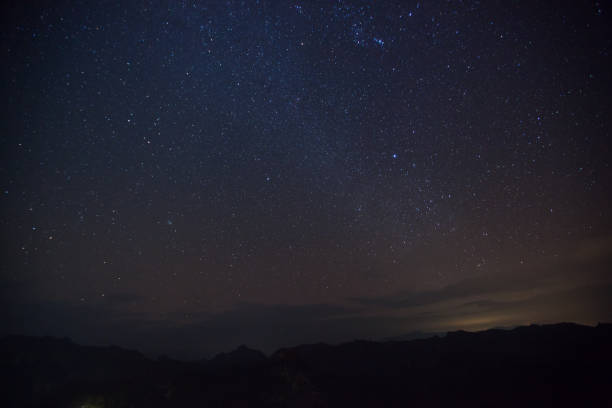 A star at nigh sky with cloudy