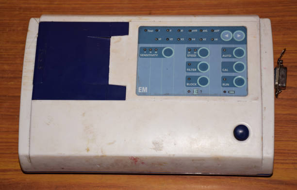 istock An Electrocardiography, Electrocardiogram or ECG Machine used for checking heart's rhythm and electrical activity 1271750253