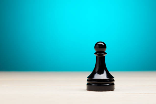 Pawn on white background.