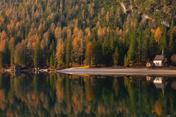 istock Beautiful Mountain Panorama Over Lake 1271754453