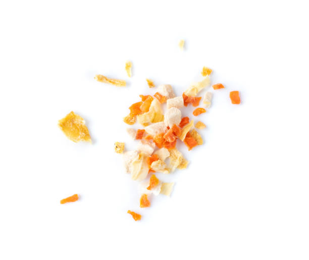 istock Dry Orange Peel or Zest Isolated on White Background 1271754698