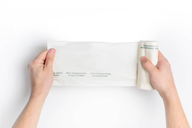 Biodegradable package in the hands. Eco friendly. Biodegradable package in the hands. Eco friendly. biodegradable photos stock pictures, royalty-free photos & images