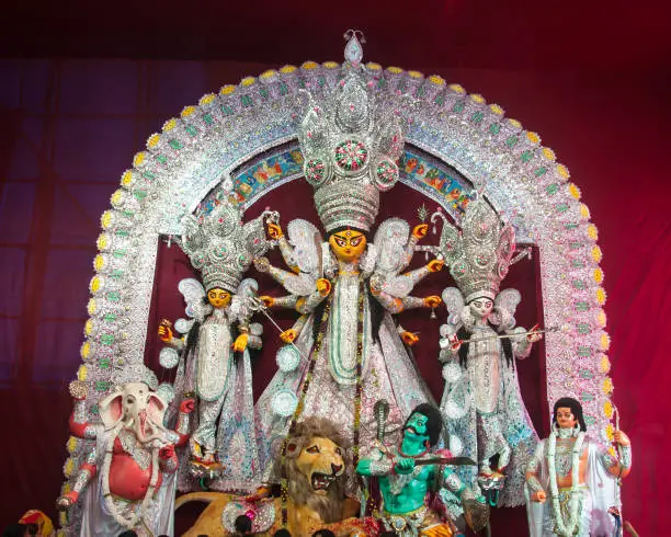 Photo of Goddess Durga in her full glory