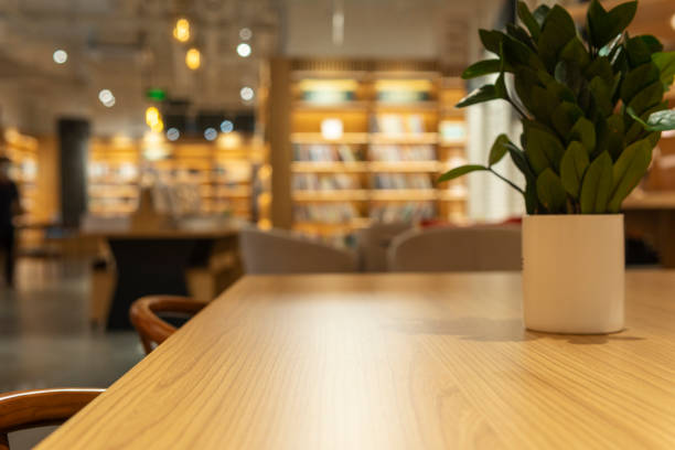 istock A desk beside bookshelves in a bookstore 1271757722