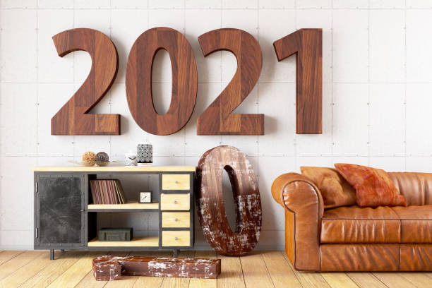 istock 2021 Wooden Sign with Cozy Interior 1271761118