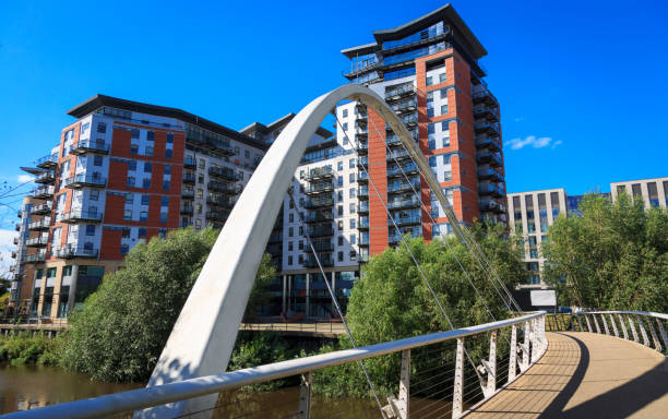 istock Modern apartment buildings with balconies in Leeds 1271762343