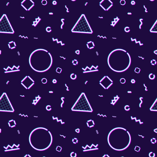 80e Pattern Neon 80s Pattern
