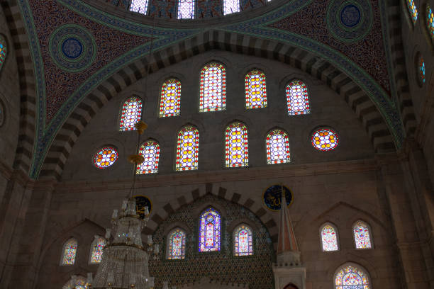 istock Colorful windows in Burunguz Mosque, Turkey 1271770840