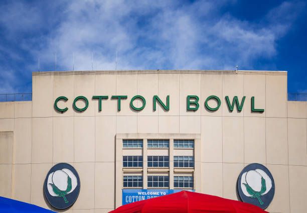 Cotton Bowl Stadium stock photo