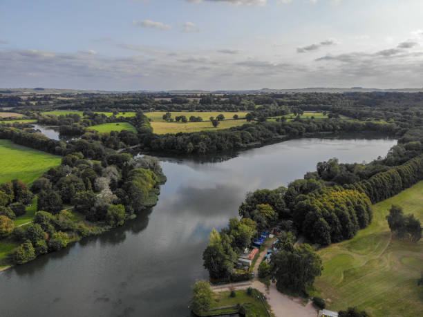 coate water park, swindon, wilts 10 september 2020 - coate imagens e fotografias de stock