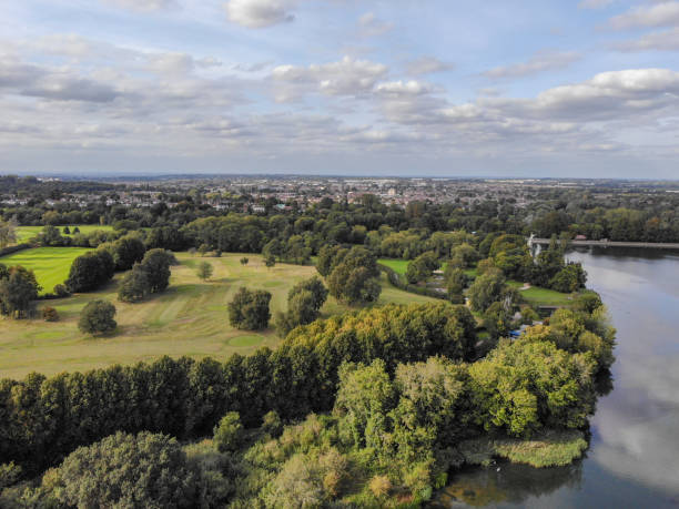 coate water park, swindon, wilts 10 september 2020 - coate imagens e fotografias de stock