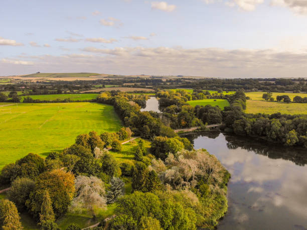 coate water park, swindon, wilts 10 september 2020 - coate imagens e fotografias de stock