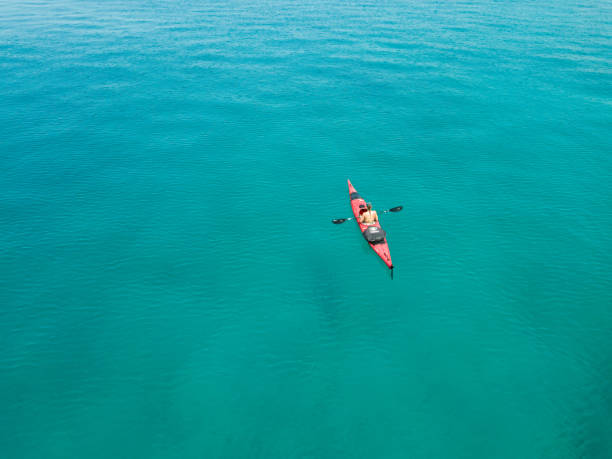istock Woman in kayak from above 1271783502