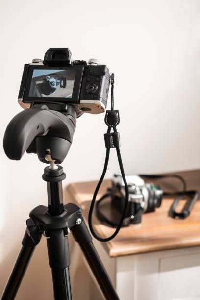 istock Taking a color photo on a tripod 1271784795